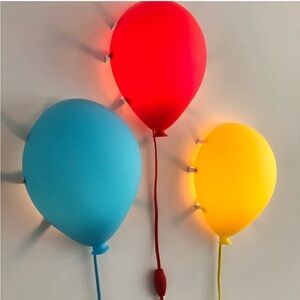 Ikea Dromminge Wall Lamp Red Balloon Corded 11x 8.5 Light Fixture New Sealed
